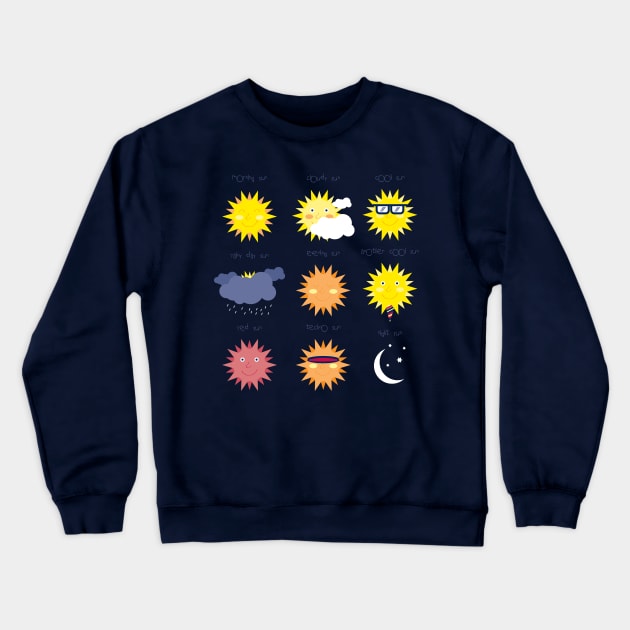 its too sunny Crewneck Sweatshirt by silent_warrior